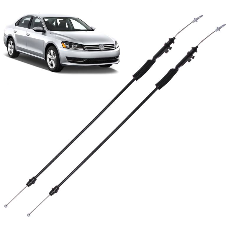 INLY 2 Tlg Bowdenzug Seilzug Türgriff Außen kompatibel mit Passat 3C0837017 3C0837017A 3C0837017B (2005-2014) von Inly Parts