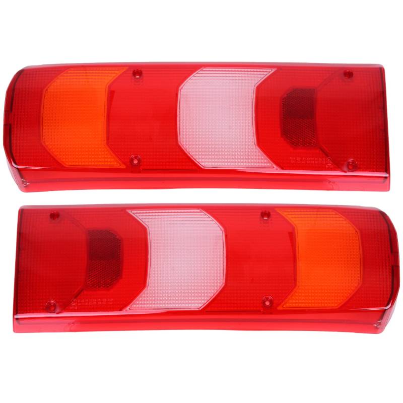 INLY 2 Tlg Lichtscheibe Rücklichtglas Rückleuchtenglas Heckleuchte Rot kompatibel mit Arocs Actros Antos Atego 35441603 von Inly Parts