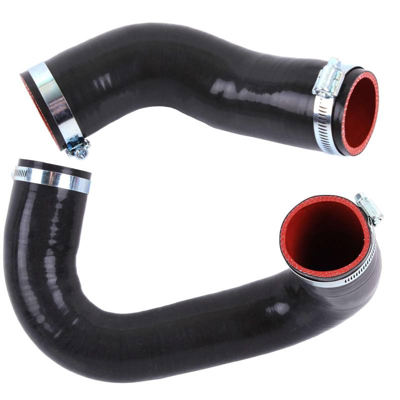 INLY 2 Tlg Silikon Turboschlauch Ladeluftschlauch Turbolader Satz kompatibel mit Ducato 2.3 Jtd 1379412080 1389890080 1394053080 (2015->) von Inly Parts