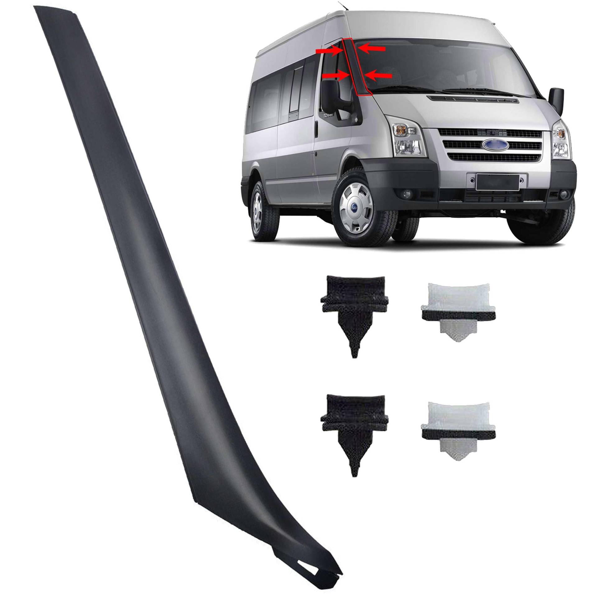 INLY Frontscheibe Windschutzscheibe Zierleiste Rechts kompatibel mit Transit MK7 1589115 1745592 1755017 1470701 1450108 1440080 1381301 1371993 6C11-V03682-AGYYGY (2006-2014) von Inly Parts