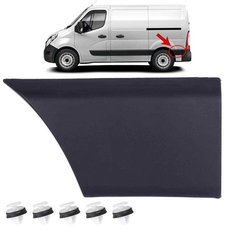 INLY Schutzleiste Zierleiste Seitenleiste Türleiste Hinten Links kompatibel mit Master III Movano B NV400 (2010-2024) 768F30005R von Inly Parts