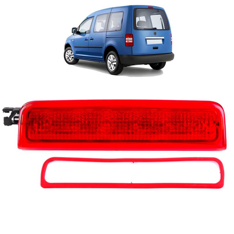 INLY Led Bremsleuchte 3. Dritte Bremslicht Heckklappe 2K0945087C 2K0945087A 2K0945087B kompatibel mit Caddy 2004-2015 von Inly Parts
