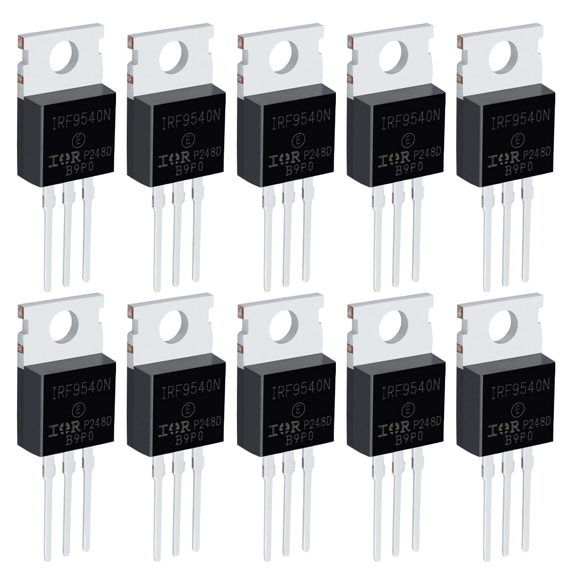 Innfeeltech 10 Stück MOSFET-Transistoren IRF9540N 23A 100V Feldeffektröhren P-Kanal To-220 Leistungs-MOSFET Feldeffekttransistor Gleichrichter Innfeeltech 10 Stück MOSFET-Transistoren IRF9540N 23A 100V Feldeffektröhren P-Kanal To-220 Leistungs-MOSFET Feldeffekttransistor Gleichrichter von Innfeeltech
