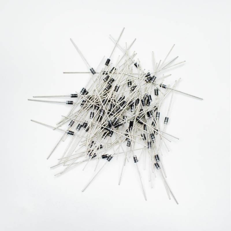 Innfeeltech 100Pcs 1N4008 Gleichrichter Dioden Universal-Silizium-Gleichrichter, 1A, 1200V Silizium-Gleichrichter Dioden von Innfeeltech