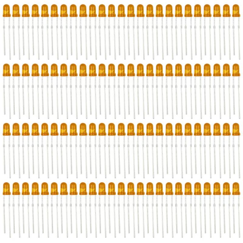 Innfeeltech 100pcs 3mm orange LED Dioden Lichter DC 1.9V~2.1V 20mA 3mm Elektronik Emittierende Komponenten Leuchtdioden LEDs Birne von Innfeeltech