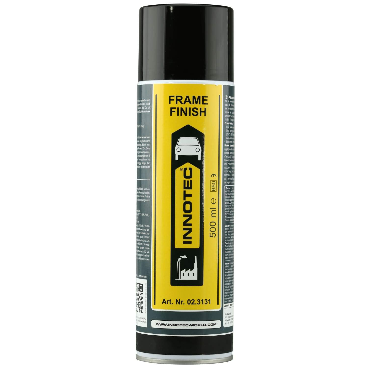 Innotec Frame Finish werksoriginaler Oberflächenschutz, schwarz, 500 ml Spraydose von Unbekannt