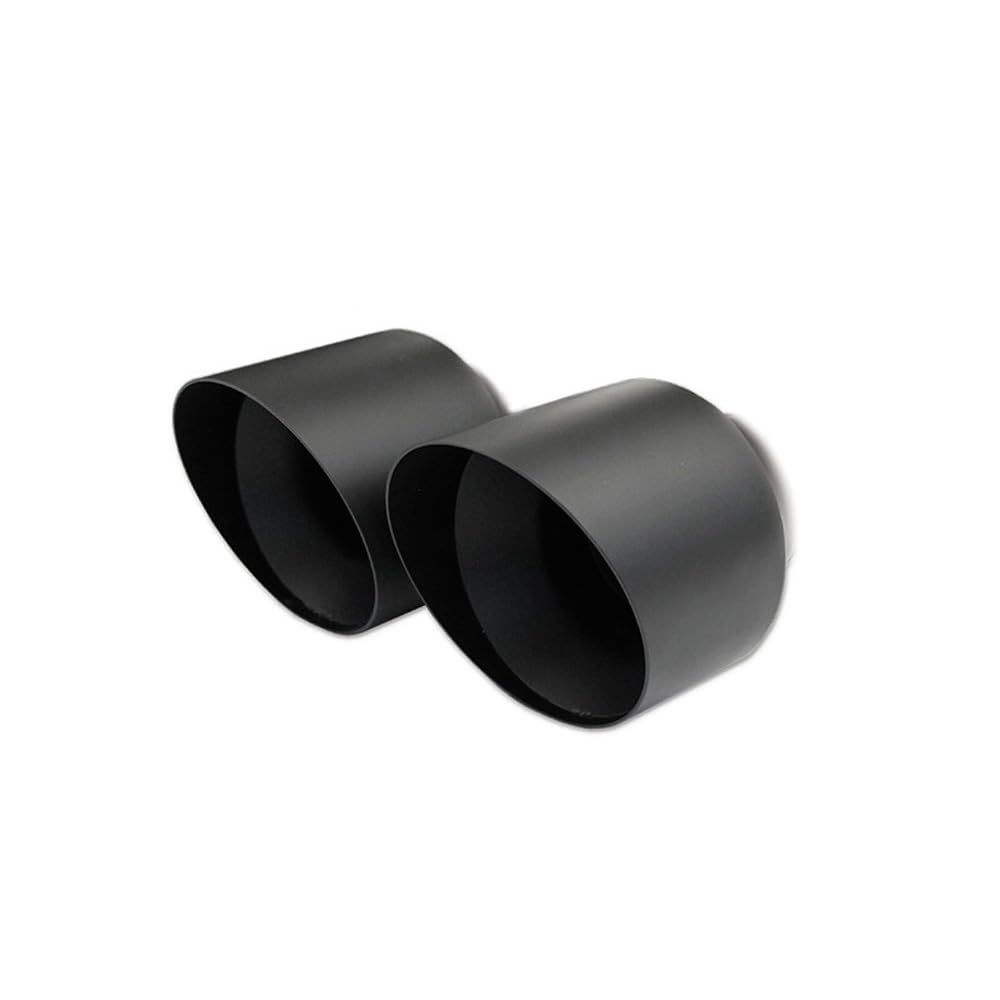 100% Edelstahl Doppelsportauspuff kompatibel mit Abarth 595 160PS 2012-1x100mm Ceramic Black von InoXcar