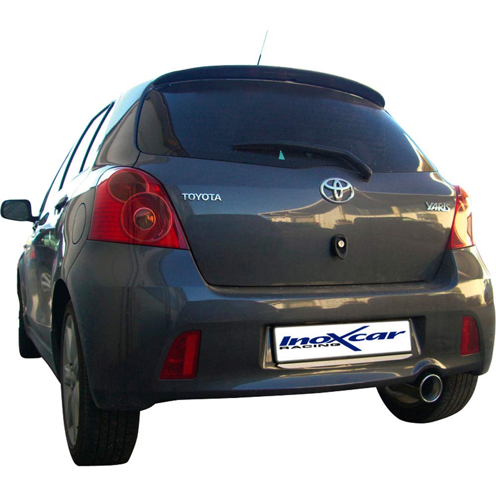 Inoxcar TOYA.04.102 100% Inox Sportauspuff für Toyota Yaris II 1.8TS (133PS) 2006- 102mm von InoXcar