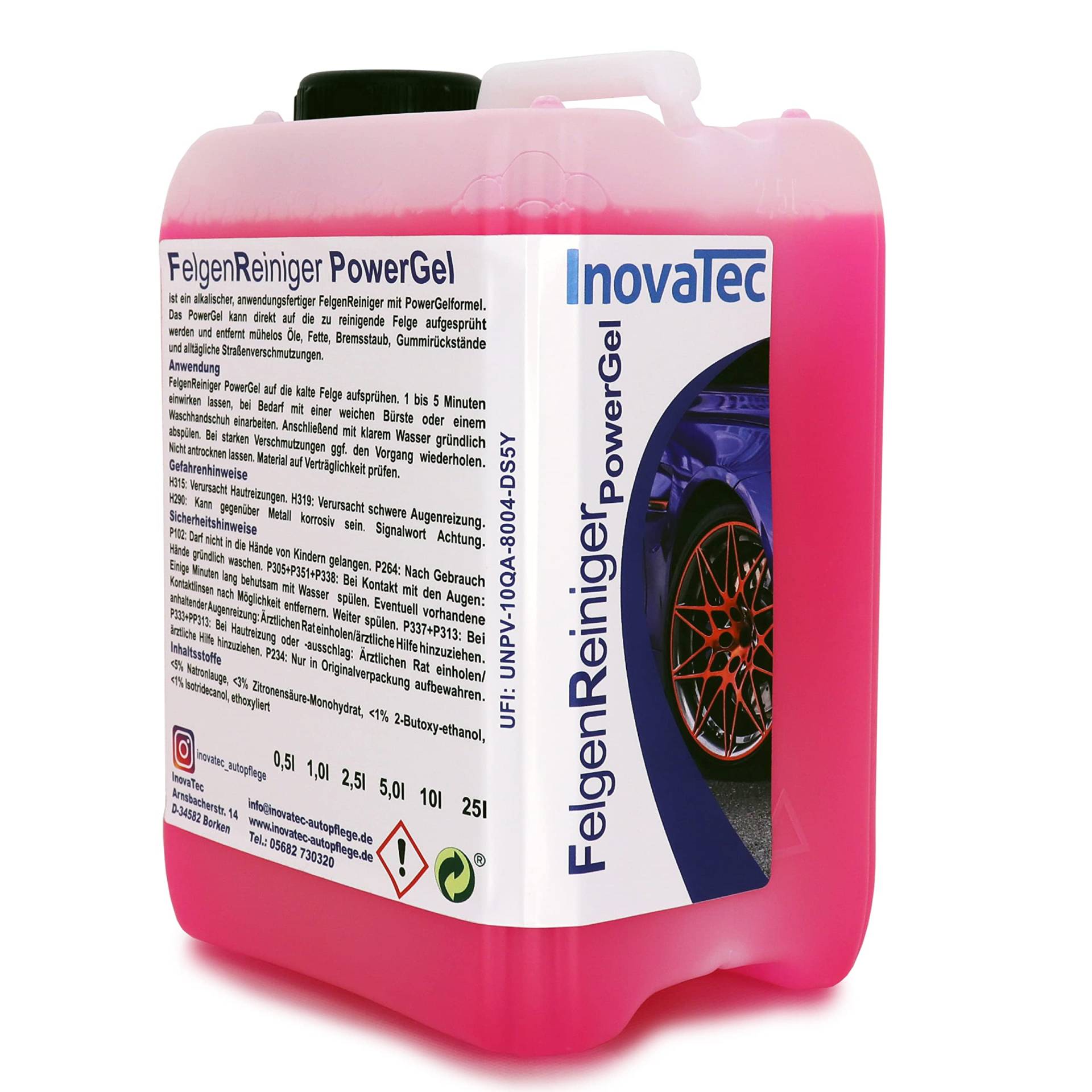 Inovatec Felgenreiniger AW 2,5L- Anwendungsfertiger Felgenreiniger für optimale Resultate und strahlende Felgen Inovatec Felgenreiniger AW 2,5L- Anwendungsfertiger Felgenreiniger für optimale Resultate und strahlende Felgen von InovaTec