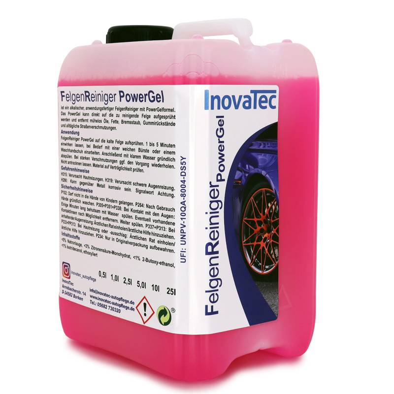 Inovatec Felgenreiniger AW 2,5L- Anwendungsfertiger Felgenreiniger für optimale Resultate und strahlende Felgen von InovaTec