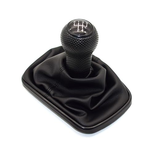 Inovey 5/6 Gang 23Mm Schaltknauf Hebel Schalthebelmanschette Kompatibel Mit Vw Golf 4 Iv Mk4 GTI R32 Jetta 1999-2004 -schwarz -5-Gang von Inovey