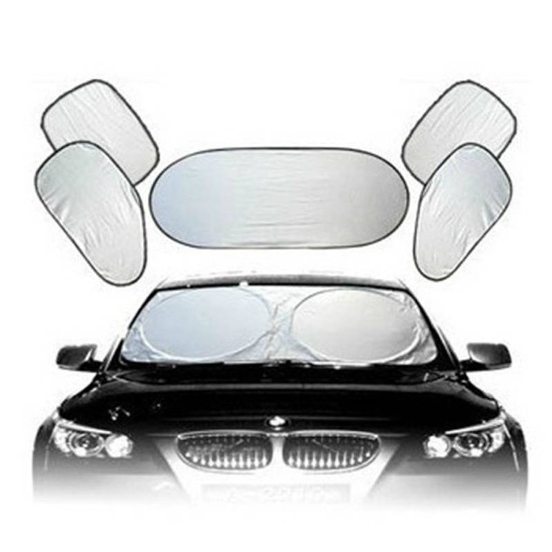 Inovey Silber Überzogene 6 Stück Set Auto Sonnenschutz Sonne Sonnenschutz Sonne Block Auto Sonnenschutz Auto Interior Specials von Inovey