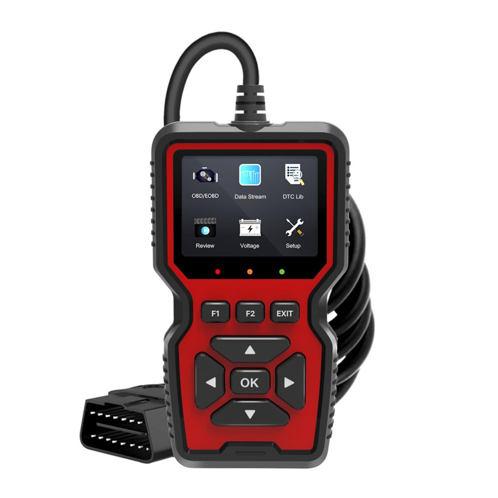 Inscrip OBD2 Diagnosetester, Auto Car OBD2 Scanner Codeleser V519 Benutzerdefinierter Universal Auto OBD-II Diagnosescanner, Auto-Fehlerdetektor Diagnosescanner, Schwarz Inscrip OBD2 Diagnosetester, Auto Car OBD2 Scanner Codeleser V519 Benutzerdefinierter Universal Auto OBD-II Diagnosescanner, Auto-Fehlerdetektor Diagnosescanner, Schwarz von Inscrip