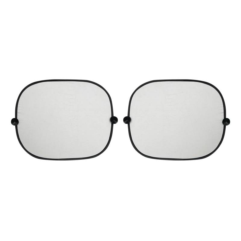 2 x Sonnenschutz Auto Baby – Sichtschutz Auto Abmessungen 45 x 36,5 cm Sonnenblende für Seitenfenster inkl. 4 Saugnäpfe und Aufbewahrungstasche Farbe Silber/Schwarz von Inspirion