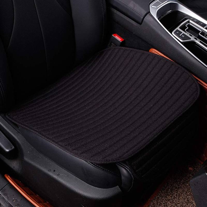 Insun Sitzauflage Auto Autositzbezüge Universal Baumwolle Leinen Sitzbezug mit Seitentasche von Insun
