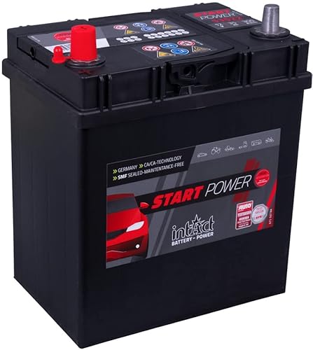 intAct Autobatterie 12V 35Ah 300A, Start-Power 53522GUG, leistungsstarke und zuverlässige PKW Starterbatterie, Maße: 187x127x227mm, Blei-Säure-Batterie in Erstausrüsterqualität von Intact