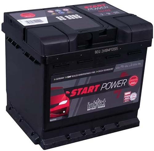intAct Start-Power 54459GUG Starterbatterie 12V 44Ah, 400A (EN) Kaltstartstrom, zuverlässige und wartungsarme Batterie mit erhöhtem Auslaufschutz von Intact