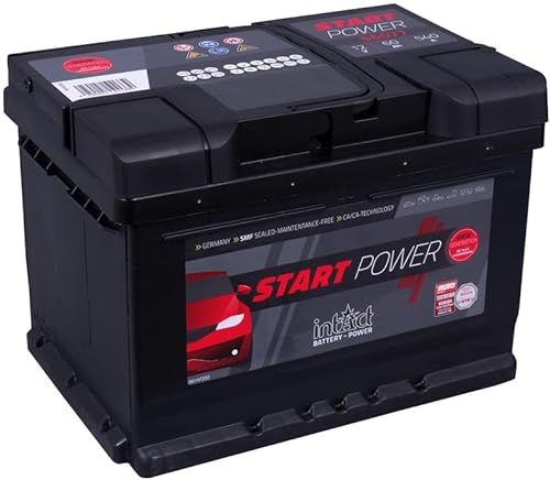 intAct Start-Power 56077GUG Starterbatterie 12V 60Ah, 540A (EN) Kaltstartstrom, zuverlässige und wartungsarme Batterie mit erhöhtem Auslaufschutz von Intact