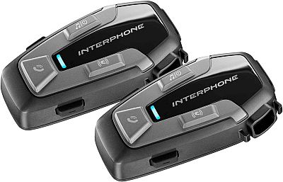Interphone U-Com 6R, Kommunikationssystem Doppelset - Schwarz von Interphone