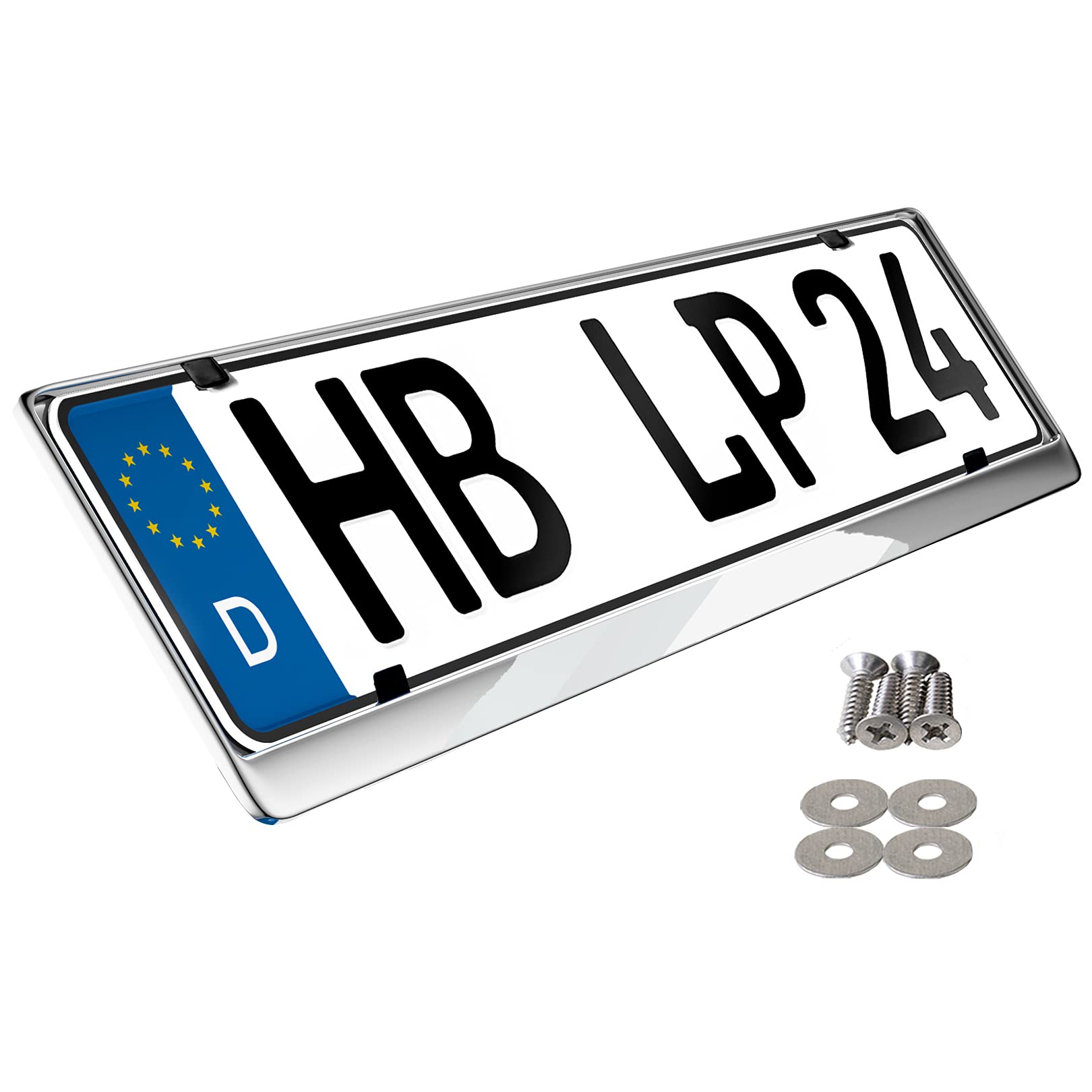 L&P Car Design GmbH L&P A199-1 Stück Kennzeichenhalter Edelstahl poliert Nummerschildhalter V2A spiegelpoliert 100% Edelstahl INOX C.4580 (1) L&P Car Design GmbH L&P A199-1 Stück Kennzeichenhalter Edelstahl poliert Nummerschildhalter V2A spiegelpoliert 100% Edelstahl INOX C.4580 (1) von L & P Car Design