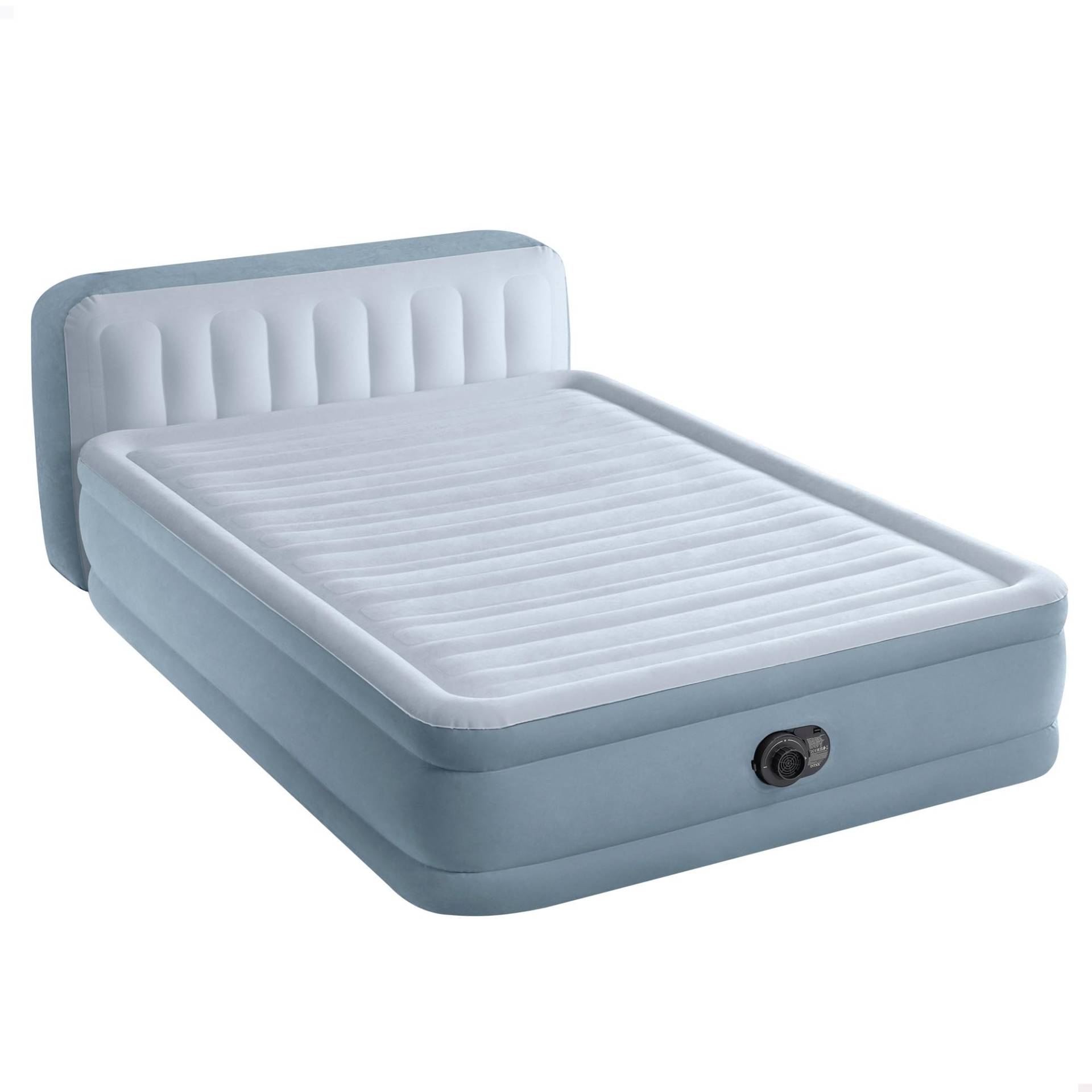 Intex 64450 Aufblasbare Matratze, Kopfteil, Plush Headboard, 152 x 236 x 46 cm, Doppelbett, für 2 Personen, Kopf 86 cm hoch, max. 272 kg, beflocktes Material, Luftmatratzen Intex 64450 Aufblasbare Matratze, Kopfteil, Plush Headboard, 152 x 236 x 46 cm, Doppelbett, für 2 Personen, Kopf 86 cm hoch, max. 272 kg, beflocktes Material, Luftmatratzen von Intex