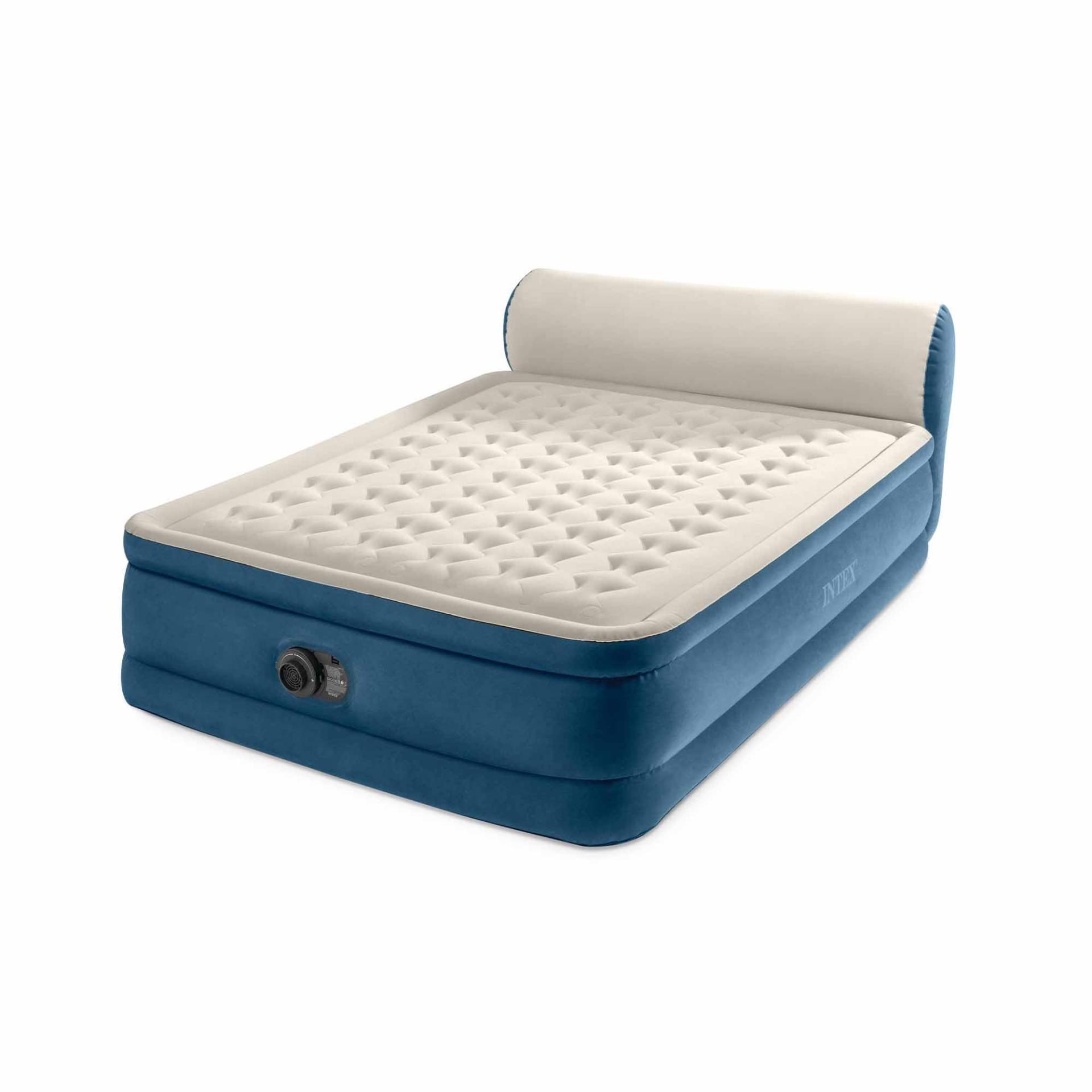 Intex Silky Bed Aufblasbare Matratze für Doppelbett mit Kopfteil, 229 x 152 x 79 cm, Original-TV gesehen, mit eingebauter elektrischer Pumpe Intex Silky Bed Aufblasbare Matratze für Doppelbett mit Kopfteil, 229 x 152 x 79 cm, Original-TV gesehen, mit eingebauter elektrischer Pumpe von Intex