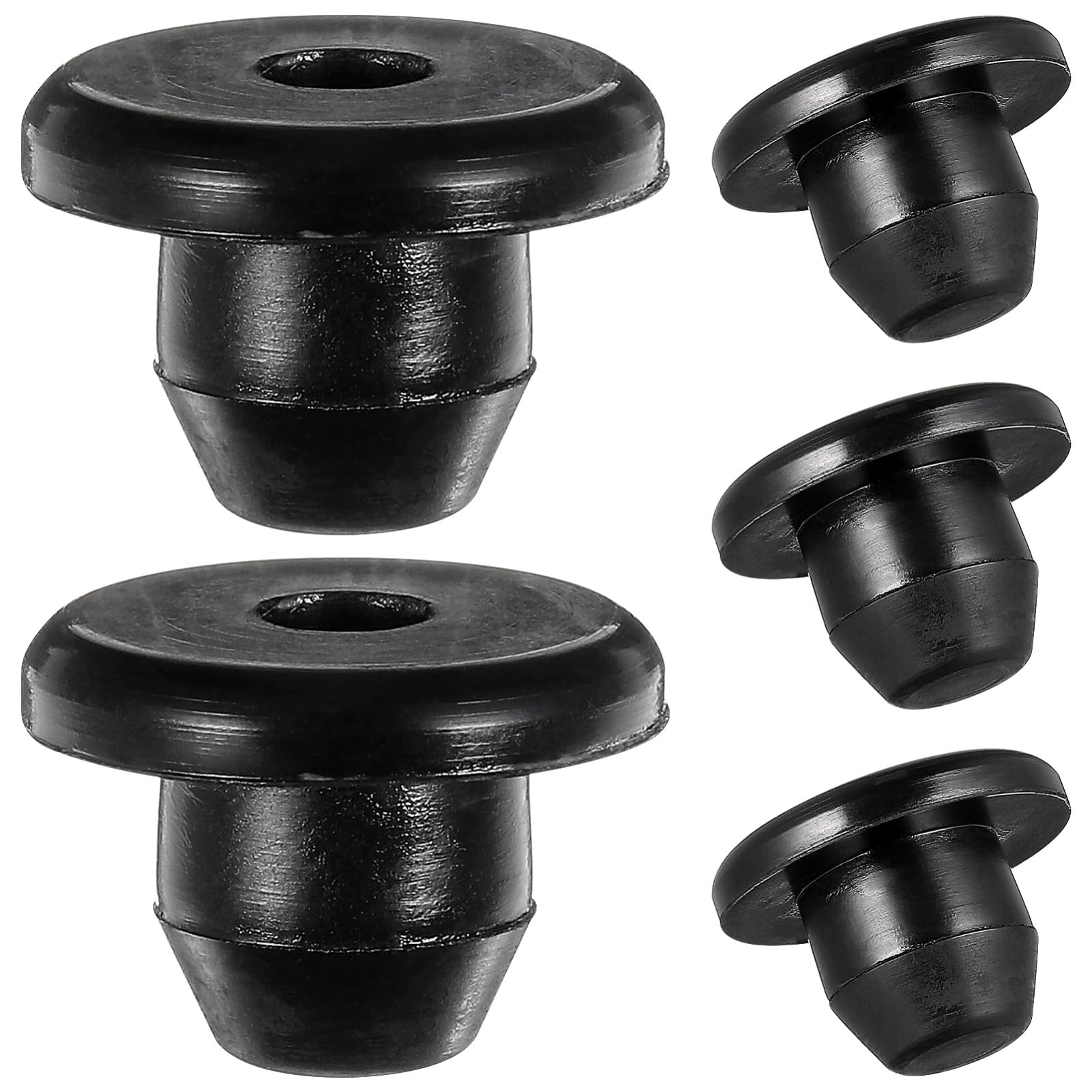Ipetboom 5 Stück Gummi Wagenheber Stopfen, Öl-Einfüllstopfen für Bodenflaschenwagenheber, Schwarz, 14x14x11 mm, 5er Pack von Ipetboom