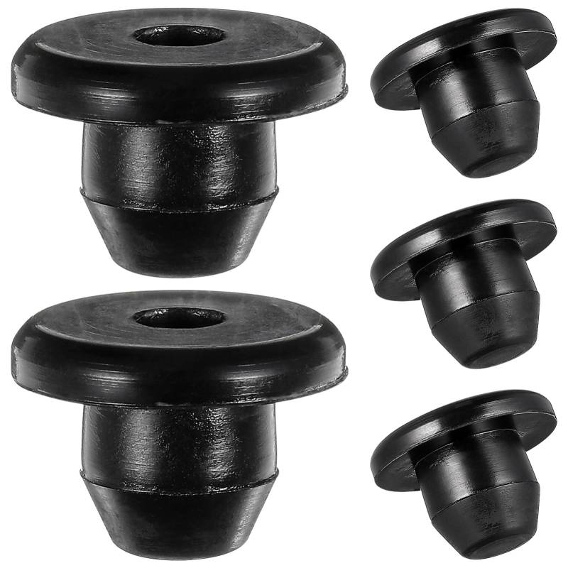 Ipetboom 5 Stück Gummi Wagenheber Stopfen, Öl-Einfüllstopfen für Bodenflaschenwagenheber, Schwarz, 14x14x11 mm, 5er Pack von Ipetboom