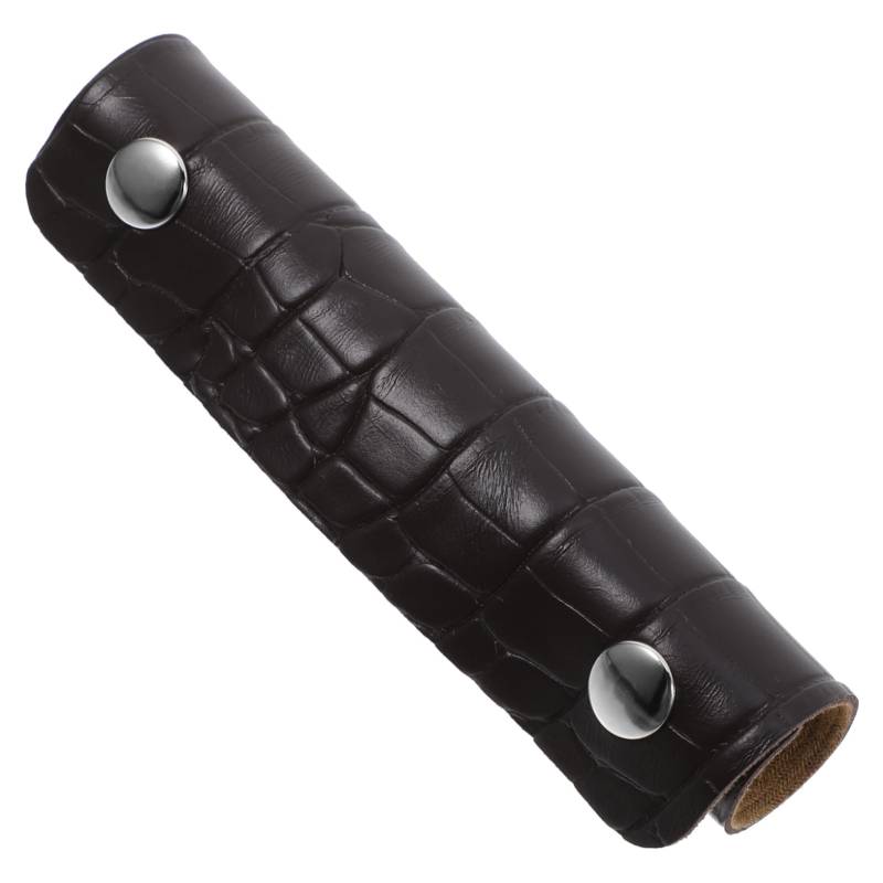 Ipetboom Riemen Für Handtaschen Träger Für Taschen Farbig Reisegeldbörse Griffüberzüge Für Handtaschen Gepäckgriffhülsen Gepäcktaschengriff Schwarz Griffe Brown Pu-Leder von Ipetboom