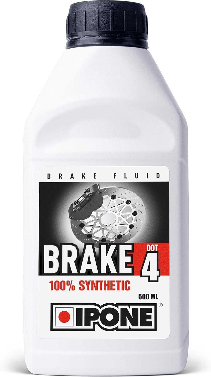 IPONE – Brems- und Kupplungsflüssigkeit – Brake Dot 4 – Vollsynthetisch – Trockensiedepunkt 270°C, 500ml von Ipone