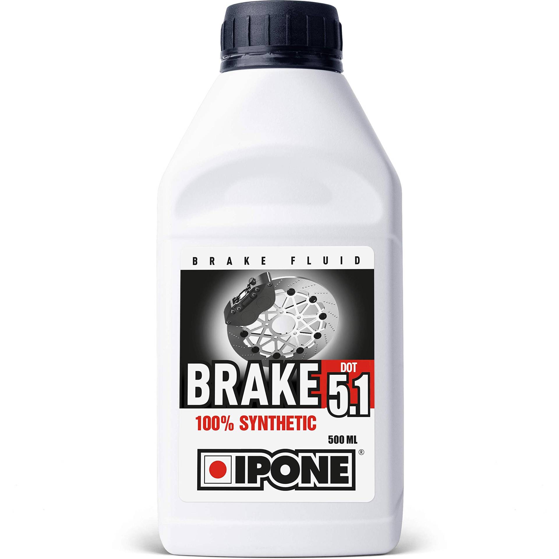 IPONE – Brems- und Kupplungsflüssigkeit – Brake Dot 5.1 – Vollsynthetisch – Trockensiedepunkt 270°C, 500ml von Ipone