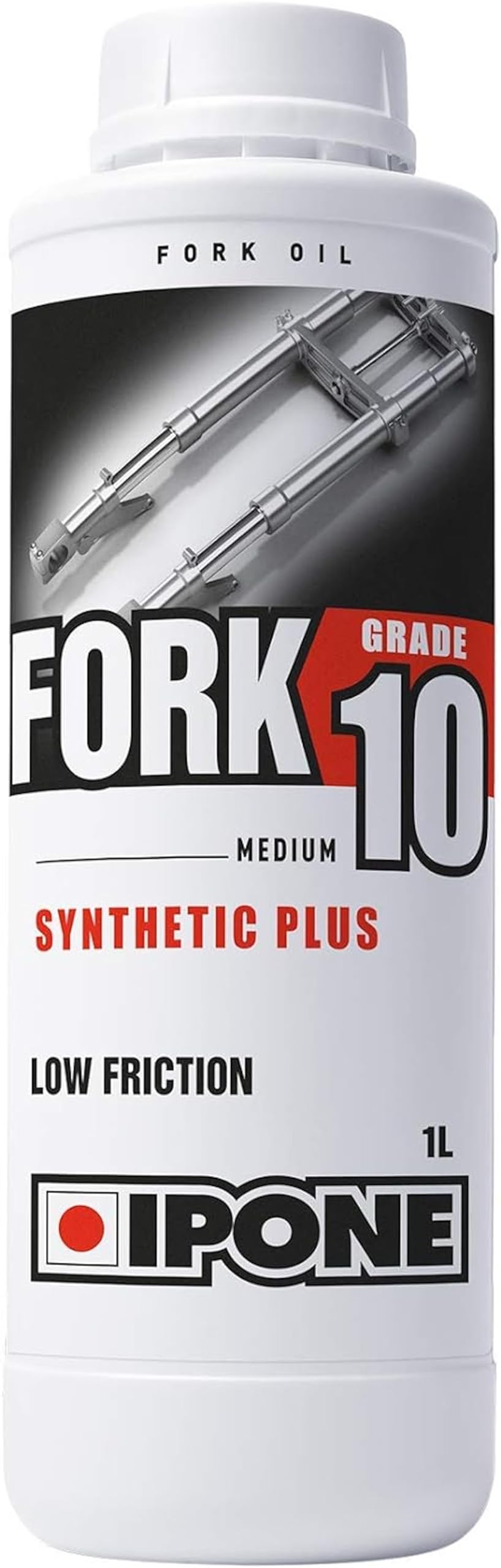 IPONE - Gabelöl für Motorräder – Fork 10 – Teilsynthetisch – High Performance – Verhindert Reibung und Emulsion – Gebrauchsfertig, 1 Liter Kanister von Ipone