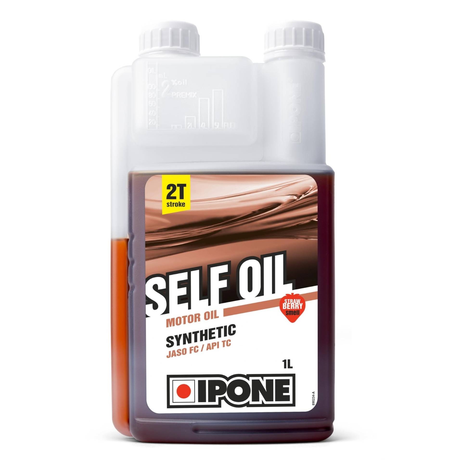 IPONE – Motoröl ZT Self Oil – 1 Liter Dosierkanister – Teilsynthetischer Schmierstoff – Für Zweitaktmotoren - Erdbeere IPONE – Motoröl ZT Self Oil – 1 Liter Dosierkanister – Teilsynthetischer Schmierstoff – Für Zweitaktmotoren - Erdbeere von IPONE