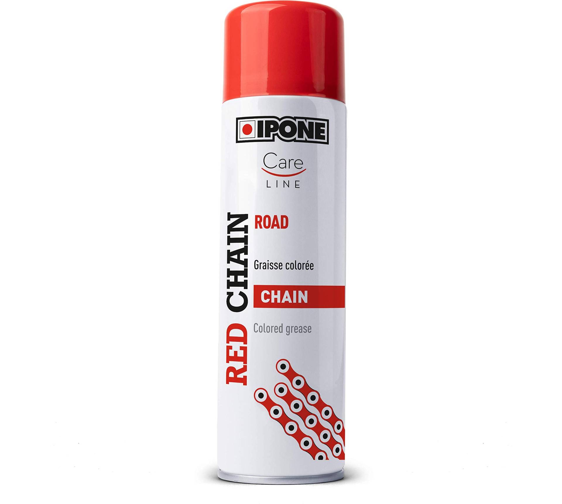 IPONE - Motorrad-Kettenfett - Farbe: Rot – Korrosionsschutzformel - wasserfest - 250 ml von Ipone