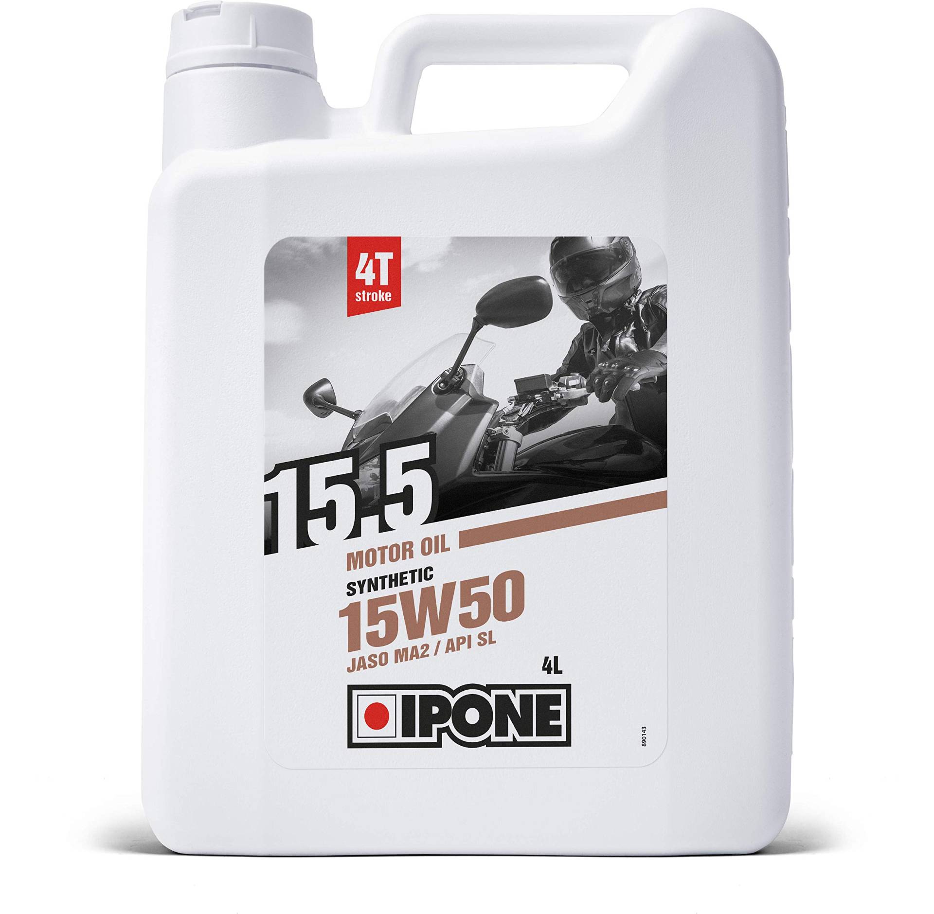 Ipone - 4-Takt-Motorradöl 15W50 15.5-4 Liter - Halbsynthetisch - Schutz des Motors - Optimale Schmierung von Ipone