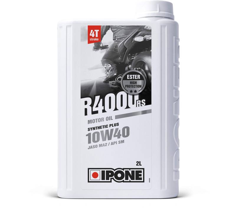 Ipone 800029 Motoröl R4000 RS für 4-Takter, Synthetik Plus, 10W40, 2L von IPONE