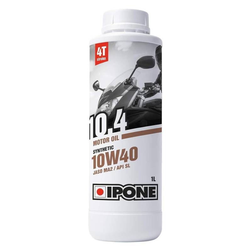 Ipone – Huile Moto 4 Temps 10W40 10.4 - Lubrifiant Semi-Synthétique – Usage Régulier - Protection du moteur – Lubrification Optimale - Bidon 1 Litre von IPONE