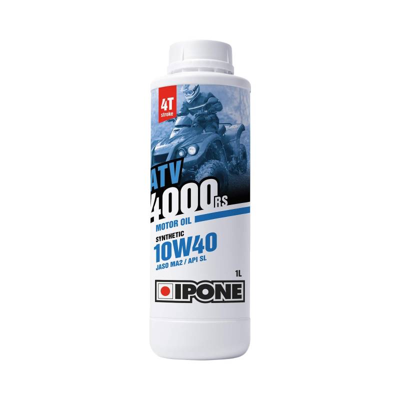 IPONE - Quad 4-Takt Öl ATV 4000 RS 10W40-1 Liter - halbsynthetisch mit Estern - Außergewöhnliche Verschleißfestigkeit von IPONE