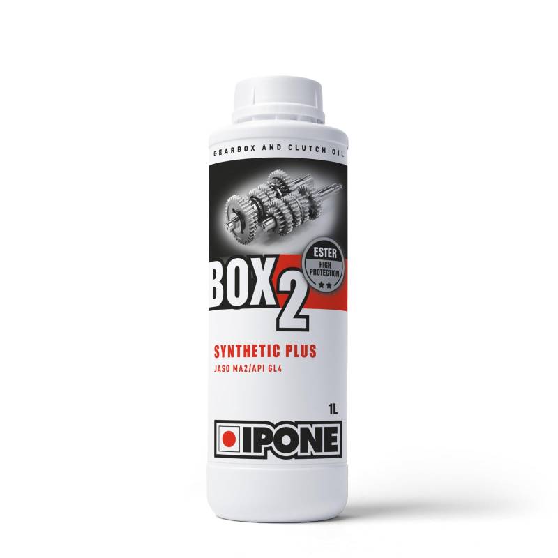 IPONE – Getriebeöl für Motorräder – Box 2 – Teilsynthetisch auf Esterbasis – High Performance – Für Schaltgetriebe mit Nasskupplung – 1 Liter Kanister von IPONE