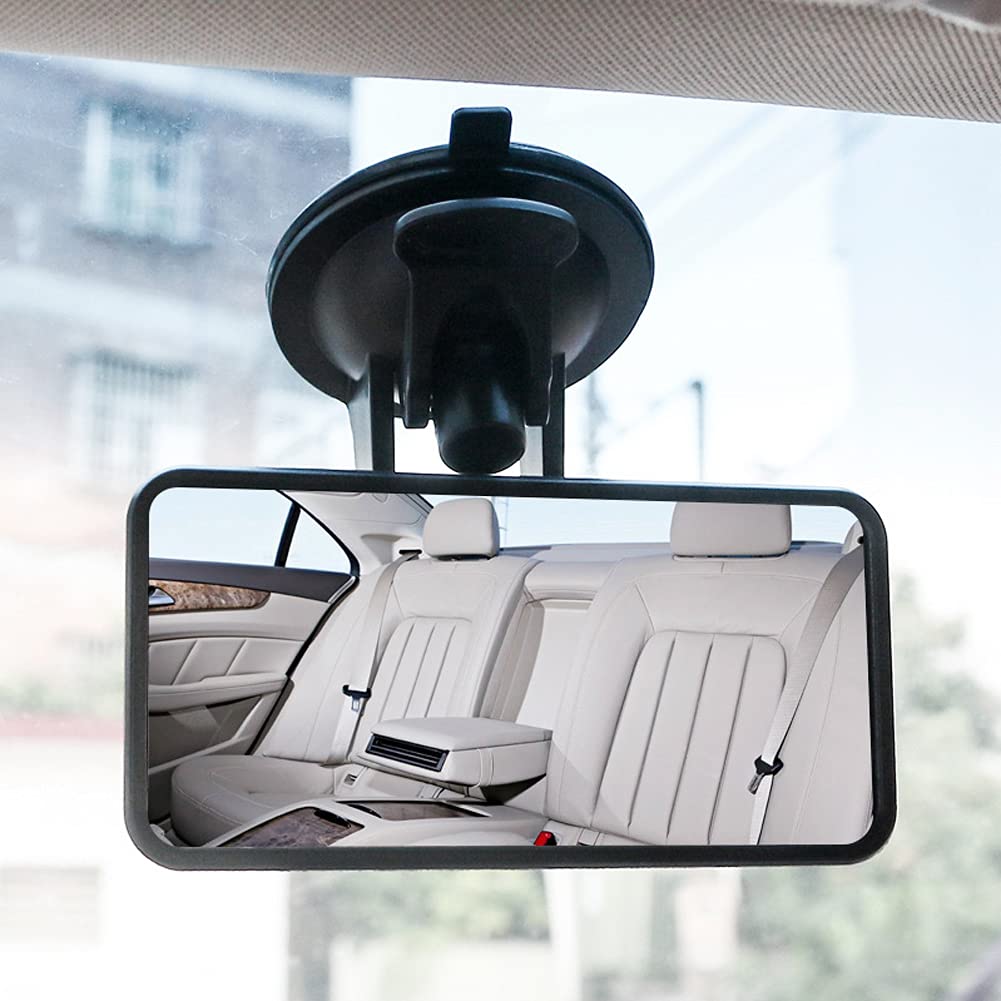 Innenspiegel Auto Rückspiegel 360° Auto Baby Autospiegel mit Saugnäpfe Weitwinkel Sicherheitsspiegel Zusatzspiegel, Hohe Klarheit 12 x 6cm von Iriisy