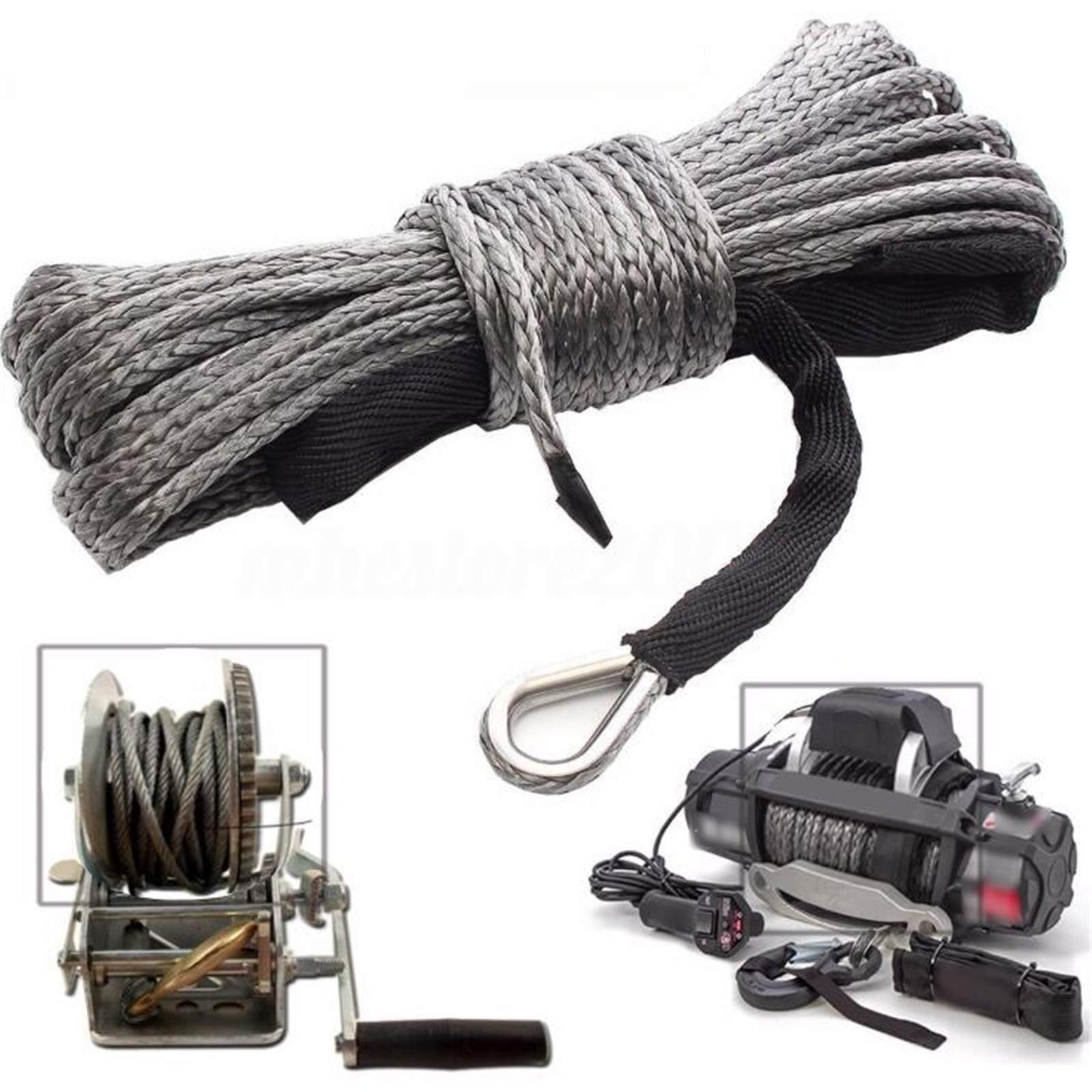 Iriisy 6 mm x 15 m 7.700 lbs Kunstseilleitung mit Scheide Universal für ATV UTV Offroad LKW Bruchfestigkeit Iriisy 6 mm x 15 m 7.700 lbs Kunstseilleitung mit Scheide Universal für ATV UTV Offroad LKW Bruchfestigkeit von Iriisy