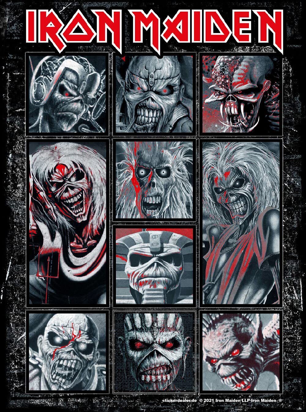 Iron Maiden Aufkleber Eddies Band Musik Heavy Metal Sticker England ca. 10x14 cm Iron Maiden Aufkleber Eddies Band Musik Heavy Metal Sticker England ca. 10x14 cm von Iron Maiden