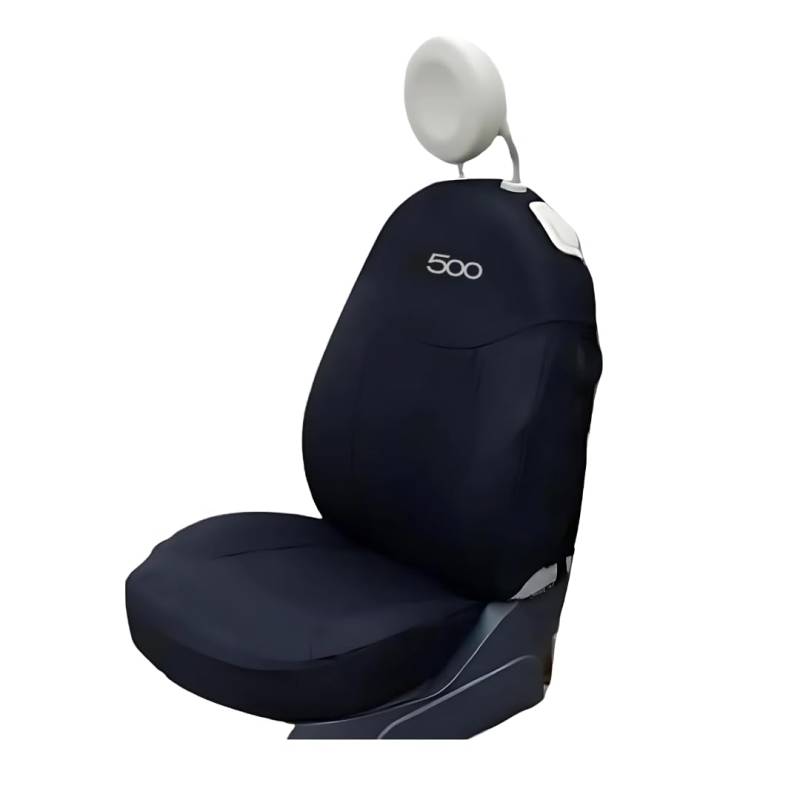 Italfodere - Autositzbezüge vorne und hinten - Kompatibel mit Fiat 500 - Handgefertigt - Baumwolle - Schaumstoff - Polyester - Autozubehör - Made in Italy - Schwarz von Italfodere