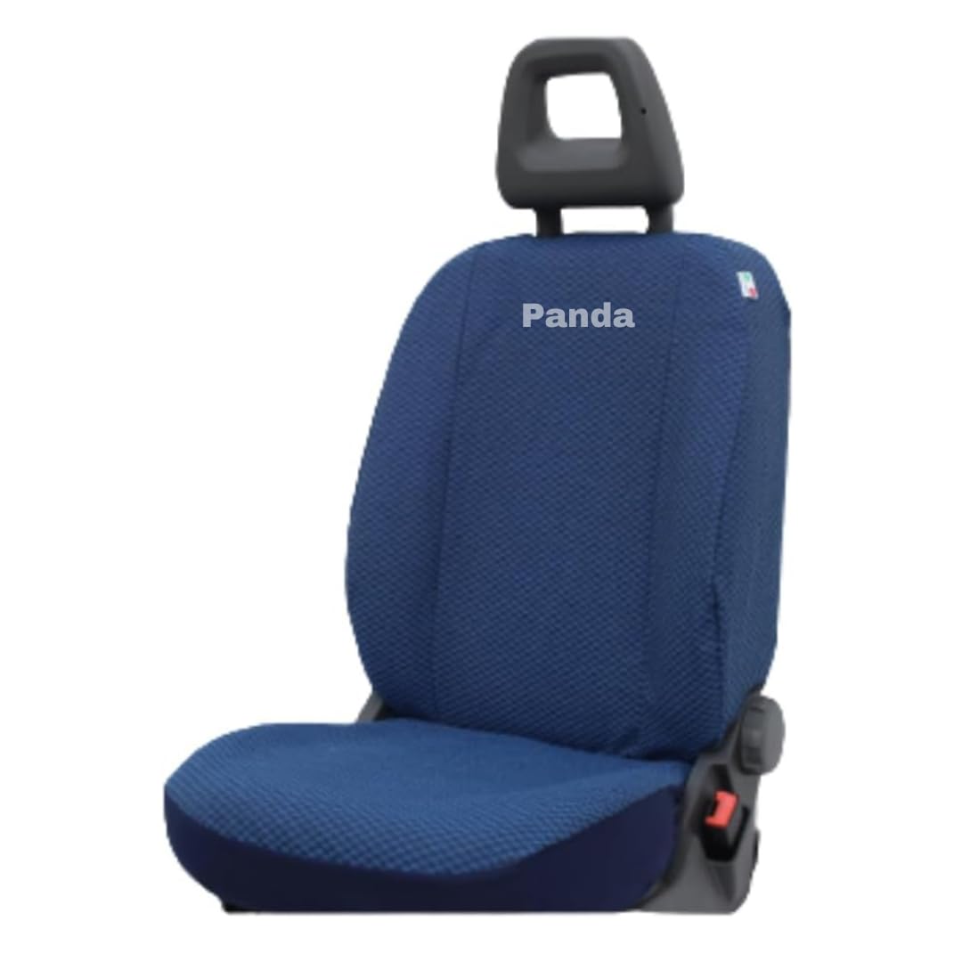 Italfodere - Autozubehör - Passgenaue Autositzbezüge für Fiat Panda 2003-2011 II Serie - vorne und hinten - aus Baumwolle - Einfach zu installieren - Handgefertigt - Made in Italy - Hellblau 10 von Italfodere