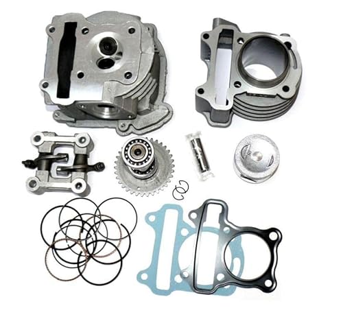 Zylinder und Zylinder Kopf Kit Satz 80 ccm 47mm 4T GY6 Cylinder & Head 80 cm3 4T von ItalyRacing
