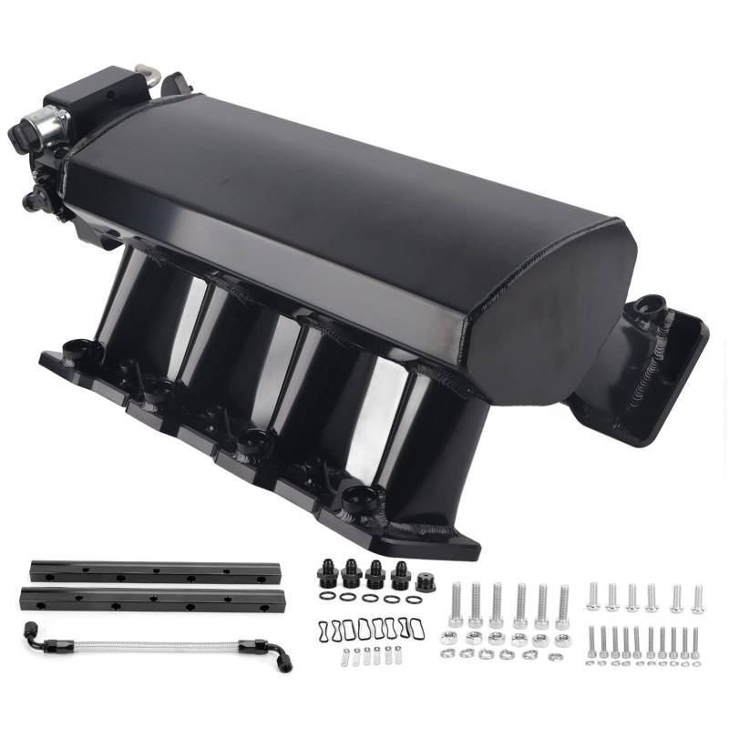 Ansaugkrümmer Aluminium LS1 LS2 LS6 mit Kraftstoff -Sub -Versorgungsrohr 5.3L 6,0 L 5.7L (92 mm Durchmesser) von Itonash
