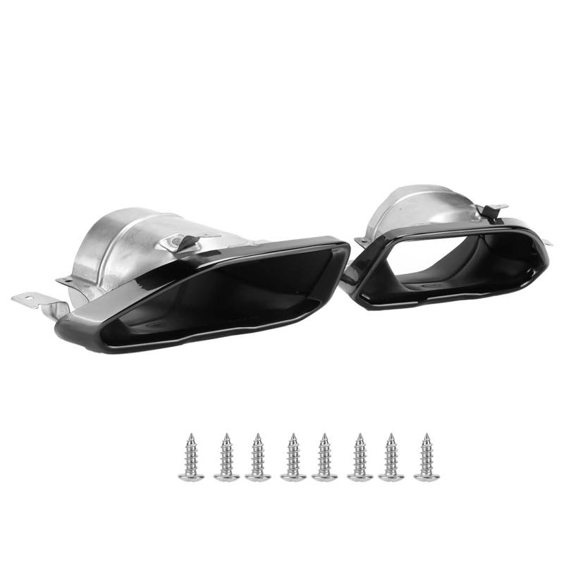 Itonash 304 Edelstahl -Auspuff -Trimmspitzen Set Verbesserung des Stylings und Einzigartiges Erscheinungsbild Direkter Ersatz für 3er M340I M340D (Schwarz plattiert) von Itonash