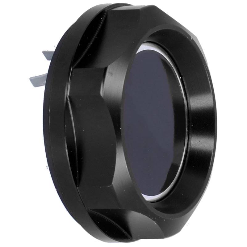Öleinfülldeckel Motoröldeckel, Aluminiumlegierung Eloxiert, Ersatzzubehör, Öldeckel mit Drehverschluss (A (schwarz)) von Itonash