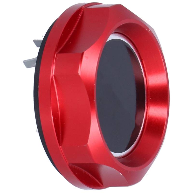 Öleinfülldeckel Motoröldeckel, Aluminiumlegierung Eloxiert, Ersatzzubehör, Öldeckel mit Drehverschluss (B (rot)) von Itonash