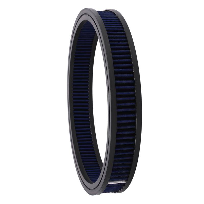 Universal Fit Round Air Filter, Waschbarer und Wiederverwendbarer Hochstromluftreiniger, Ersatz für 14 X 2 Zoll Luftfilter, Heißstab (Blau) von Itonash